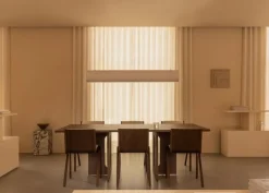 Audo Copenhagen Hashira Linear pendellampa, rå linne