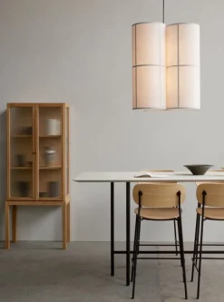 Audo Copenhagen Hashira taklampa, kluster, stor, rå linne