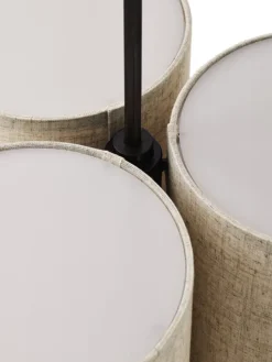 Audo Copenhagen Hashira taklampa, kluster, liten, rå linne