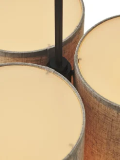 Audo Copenhagen Hashira taklampa, kluster, liten, rå linne