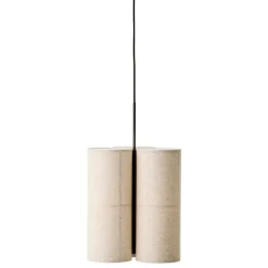 Audo Copenhagen Hashira taklampa, kluster, liten, rå linne