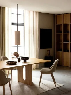 Audo Copenhagen Hashira taklampa, stor, rå linne