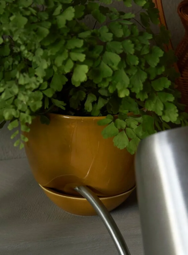 Audo Copenhagen Hydrous blomkruka, 12 cm, ockra