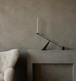 Audo Copenhagen Interconnect ljusstake, svart stål