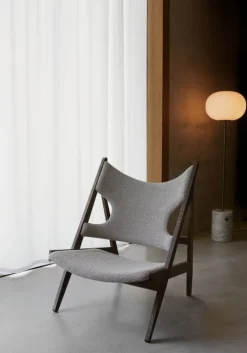 Audo Copenhagen JWDA golvlampa, vit marmor - bronserad mässing