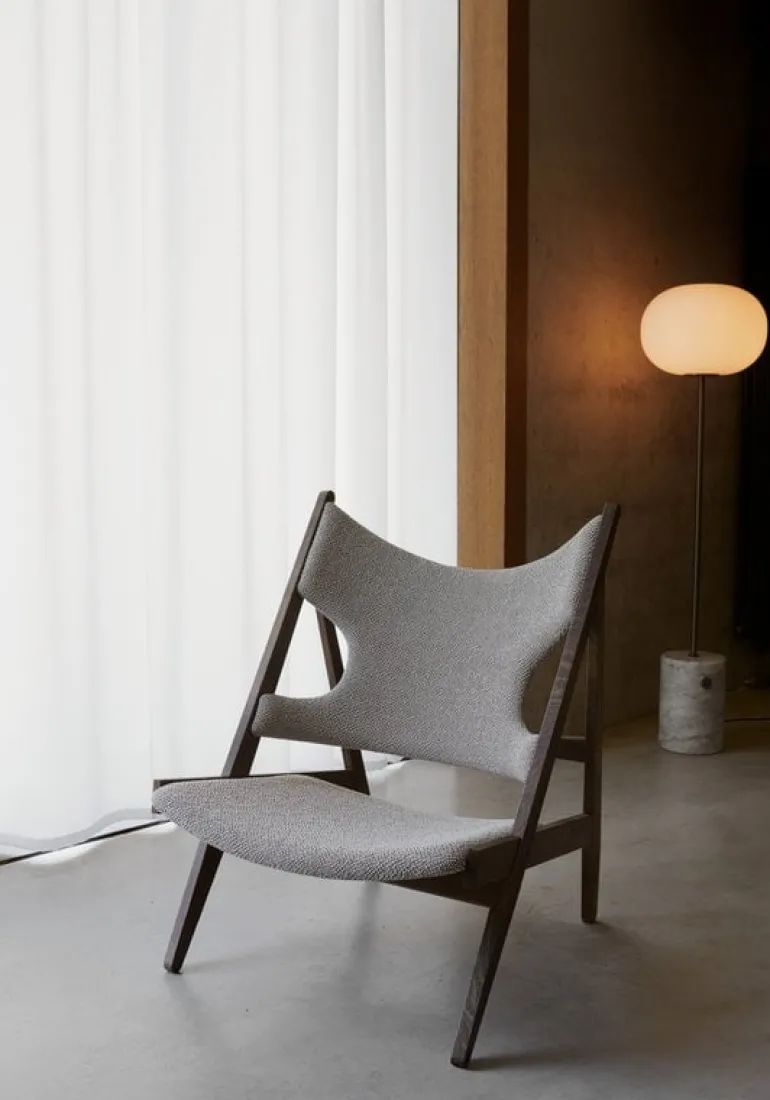 Audo Copenhagen JWDA golvlampa, vit marmor - bronserad mässing