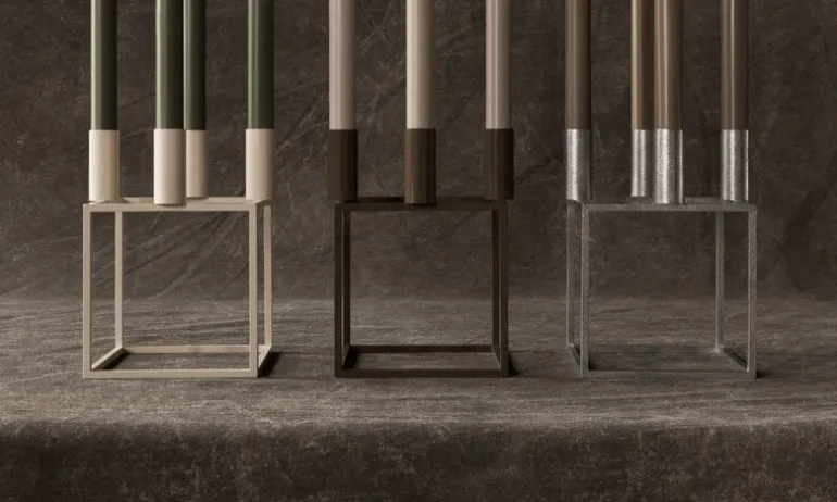 Audo Copenhagen Kubus 4 ljushållare, elfenben