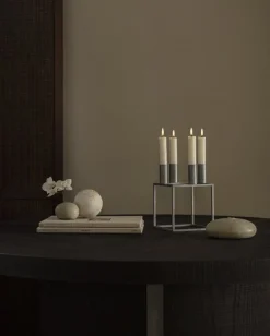 Audo Copenhagen Kubus 4 ljushållare, zink