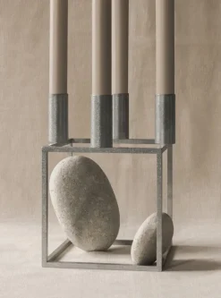 Audo Copenhagen Kubus 4 ljushållare, zink