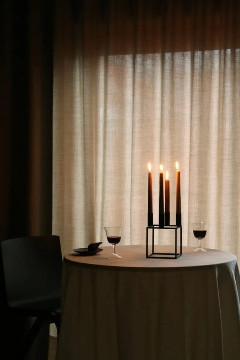 Audo Copenhagen Kubus 4 ljushållare, svart