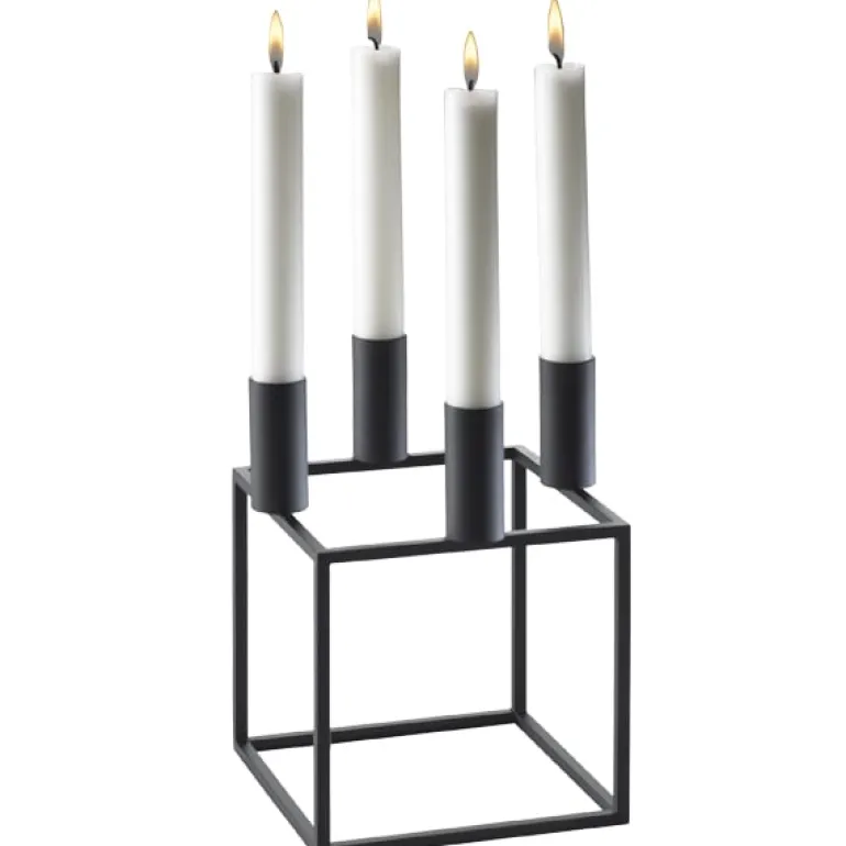 Audo Copenhagen Kubus 4 ljushållare, svart