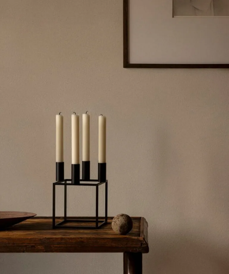 Audo Copenhagen Kubus 4 ljushållare, svart