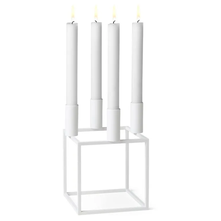 Audo Copenhagen Kubus 4 ljushållare, vit