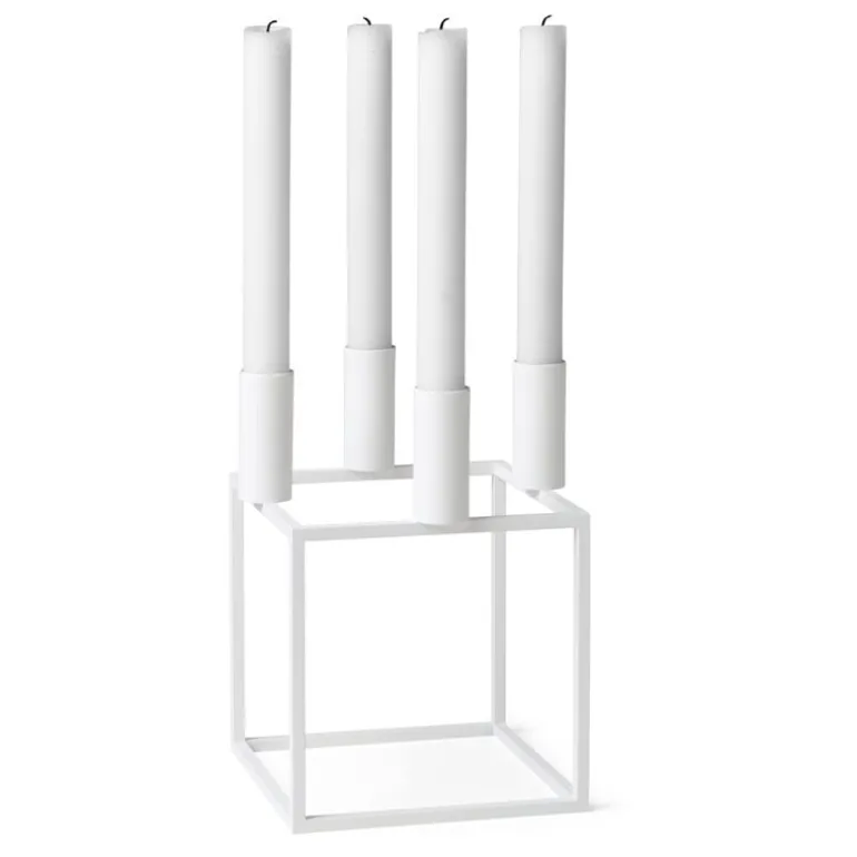 Audo Copenhagen Kubus 4 ljushållare, vit