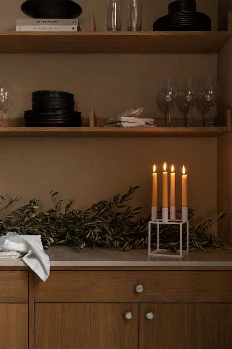 Audo Copenhagen Kubus 4 ljushållare, vit