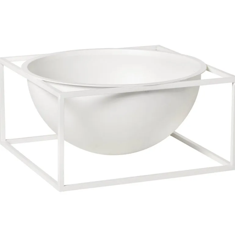 Audo Copenhagen Kubus Centrepiece skål, stor, vit