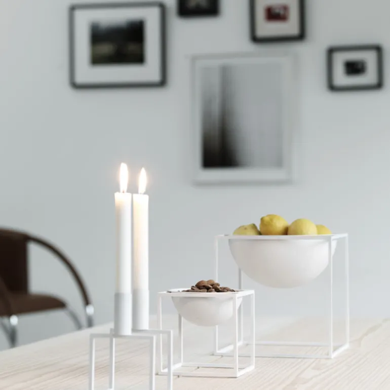 Audo Copenhagen Kubus skål, liten, vit