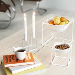 Audo Copenhagen Kubus skål, liten, vit