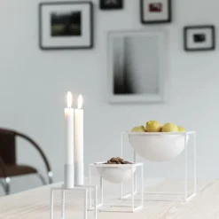 Audo Copenhagen Kubus skål, stor, vit