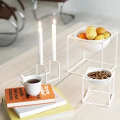 Audo Copenhagen Kubus skål, stor, vit