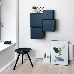 Audo Copenhagen ML42 pall, 48 cm, svartbetsad bok