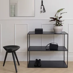 Audo Copenhagen ML42 pall, 48 cm, svartbetsad bok