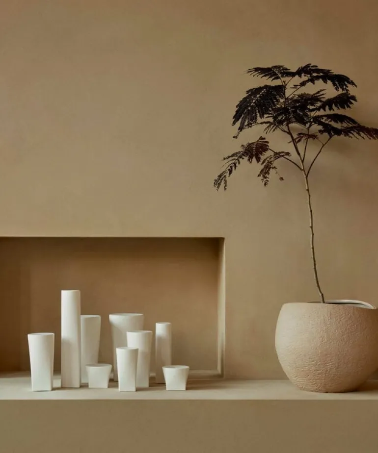 Audo Copenhagen Plantas blomkruka, 32 cm, elfenben