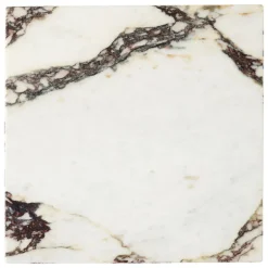 Audo Copenhagen Plinth bord, kub, Calacatta Viola-marmor
