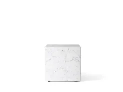 Audo Copenhagen Plinth bord, kub, vit Carrara-marmor