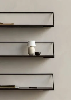 Audo Copenhagen Rail hylla, mörkbehandlad ek - svart