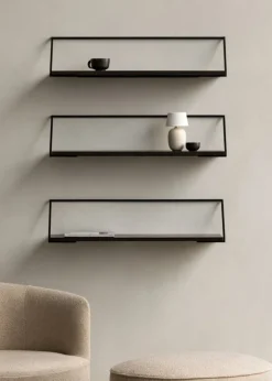 Audo Copenhagen Rail hylla, mörkbehandlad ek - svart