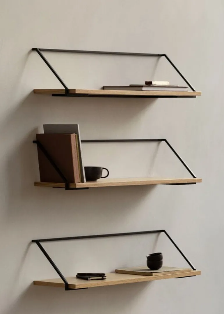 Audo Copenhagen Rail hylla, ek - svart