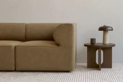 Audo Copenhagen Reverse bordslampa, bronserad mässing - travertin