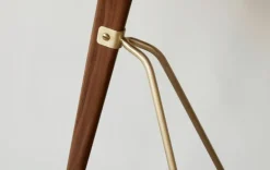 Audo Copenhagen Umanoff sidobord, 45 cm, valnöt - borstad mässing