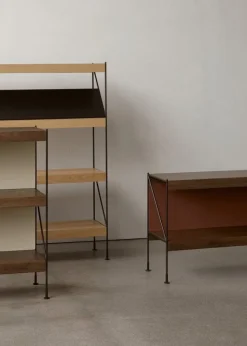 Audo Copenhagen Zet förvaringssystem bakpanel, tegelröd