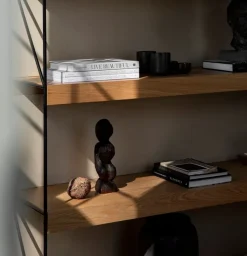 Audo Copenhagen Zet förvaringssystem, H114, svart stål - ek