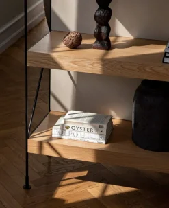 Audo Copenhagen Zet förvaringssystem, H114, svart stål - ek