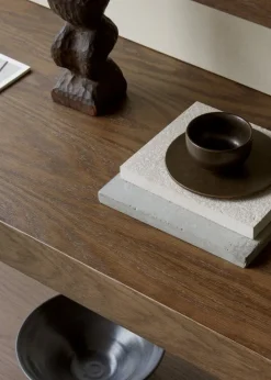 Audo Copenhagen Zet förvaringssystem, H70, svart stål - mörk betsad ek