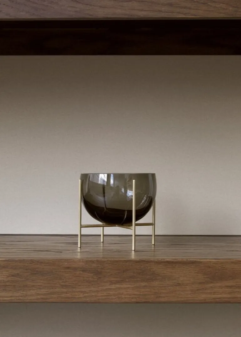 Audo Copenhagen Zet förvaringssystem, H158, svart stål - mörk betsad ek