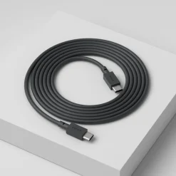 Avolt Cable 1 USB-C till USB-C-laddningskabel, 2 m, Stockholm black
