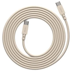 Avolt Cable 1 USB-C till USB-C-laddningskabel, 2 m, Nomad sand