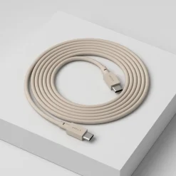Avolt Cable 1 USB-C till USB-C-laddningskabel, 2 m, Nomad sand