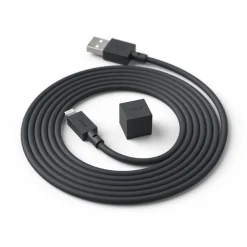 Avolt Cable 1 USB-laddningskabel, Stockholm svart