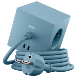 Avolt Square 1 USB-C förlängningssladd, 3 m, shark blue