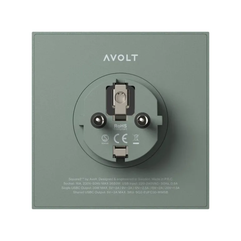 Avolt Square 2 USB-C-grenpropp, ekgrön