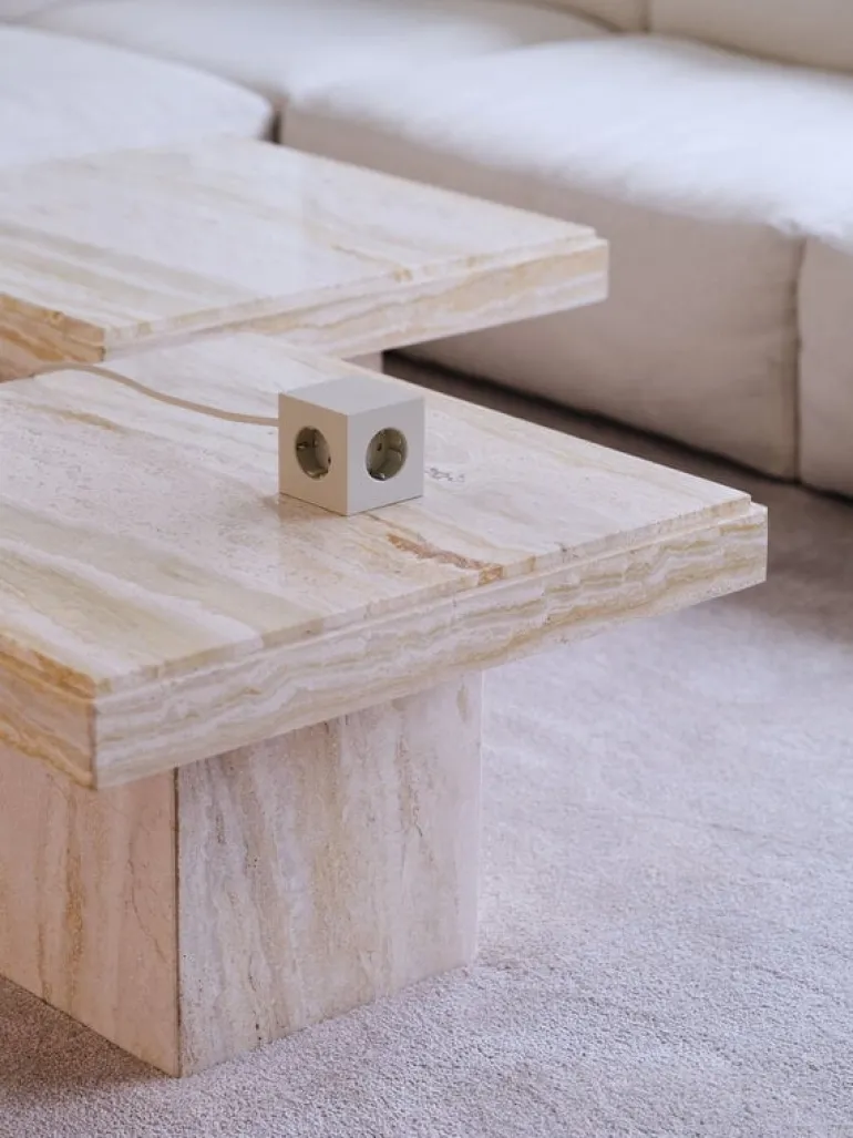 Avolt Square 1 USB-C-grenuttag, 1,8 m, Nomad sand