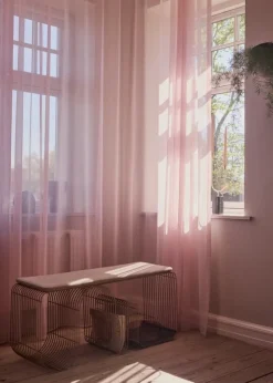 AYTM Curva bänk, silver