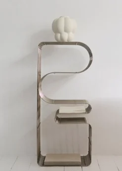 AYTM Curva bänk, silver