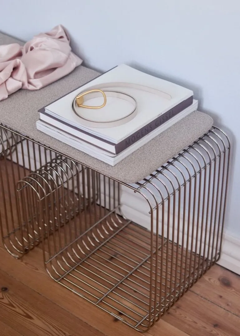 AYTM Curva bänk, silver