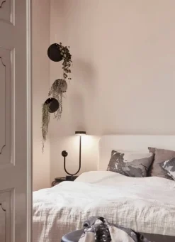 AYTM Globe hängande blomkruka, liten, taupe - guld